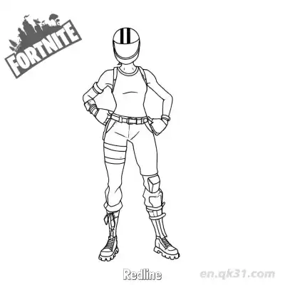 Free printable Redline 01 Coloring Page - Free PDF Printable Fortnite Coloring Sheets coloring page